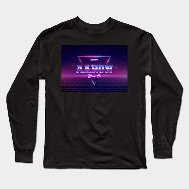 Best Aaron Name Long Sleeve T-Shirt by My Artsam